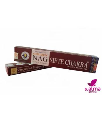 paquetes de incienso natural golden 7 chakra