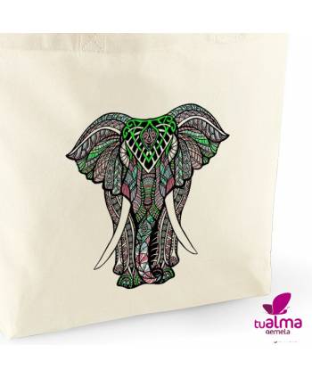 bolsa algodon ecologico elefante mandala